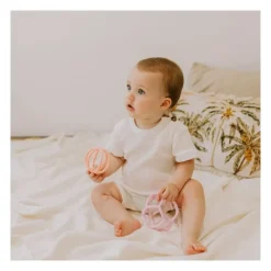 Jellystone Preescolar*2 Set De Bolas Sensoriales: Bola Sensorial Y Pelota Saltarina Melocoton