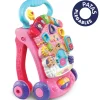 VTech Preescolar*Andador Andandin 2 En 1 Color Rosa, Correpasillos Con Panel De Actividades Extraible, Sistema Frenado, Plegable
