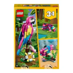 LEGO Puzzles Y Construcciones*Animales De Juguete Para Construir Loro Rosa Exotico Creator 3 En 1