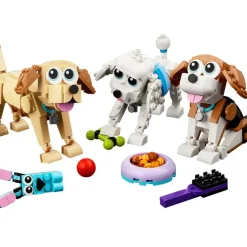 LEGO Puzzles Y Construcciones*Animales De Juguete Para Construir Perros Adorables Y Accesorios Creator 3 En 1