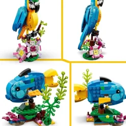 LEGO Puzzles Y Construcciones*Animales De Juguete Para Construir Loro Exotico Creator 3 En 1