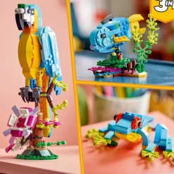 LEGO Puzzles Y Construcciones*Animales De Juguete Para Construir Loro Exotico Creator 3 En 1