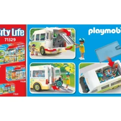 Playmobil Muñecos Articulados*Autobus Escolar City Life