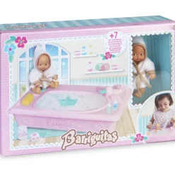 Barriguitas Munecas Y Peluches* Banera Con Figura De Bebe