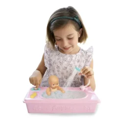 Barriguitas Munecas Y Peluches* Banera Con Figura De Bebe