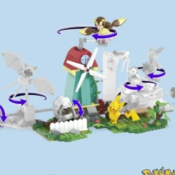 Mega Construx Puzzles Y Construcciones*Bloques De Construccion Pokemon Ciudad Del Viento