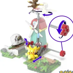 Mega Construx Puzzles Y Construcciones*Bloques De Construccion Pokemon Ciudad Del Viento