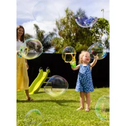 BUBBLE NOW Juguetes Al Aire Libre*Bubble Wow Pistola Electrica Pompas Gigantes