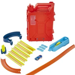 Hot Wheels Coches, Circuitos Y Radiocontrol*Caja Lata De Gasolina Set De Pistas Para Coches De Juguete Track Builder