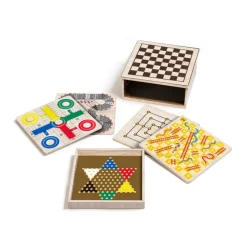 El Corte Inglés Juegos De Mesa*Caja Multijuegos 8 En 1 De Madera Sostenible El Corte Ingles