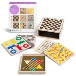 El Corte Inglés Juegos De Mesa*Caja Multijuegos 8 En 1 De Madera Sostenible El Corte Ingles