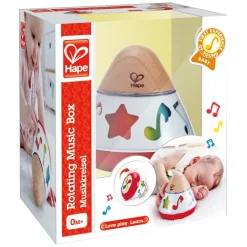 Hape Preescolar*Caja Musica Giratoria Juguete De Madera