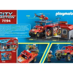 Playmobil Muñecos Articulados*Camion De Bomberos City Action