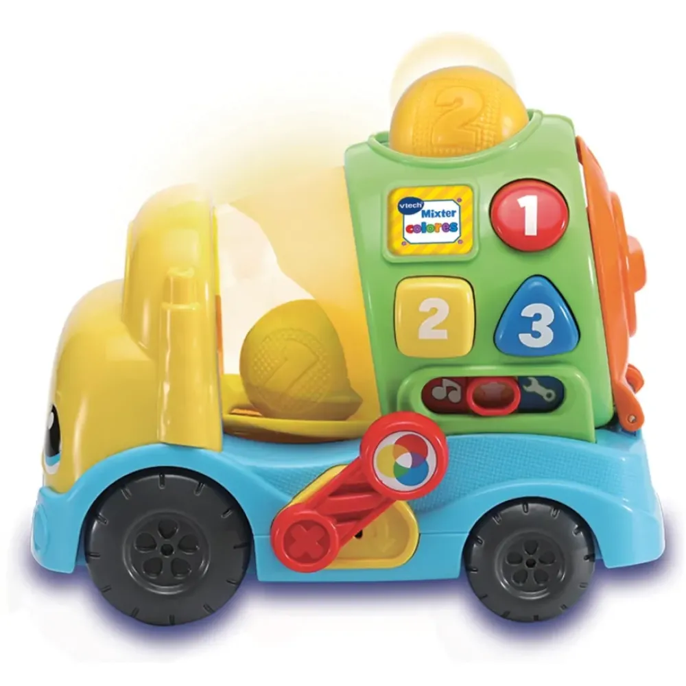 VTech Preescolar*Camion Hormigonera De Juguete Educativo Mixter Colores Baby