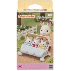 Sylvanian Families Munecas Y Peluches*Carrito De Trillizos