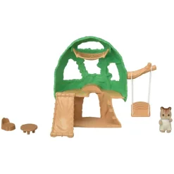 Sylvanian Families Munecas Y Peluches*Casa Del Arbol Para Bebes