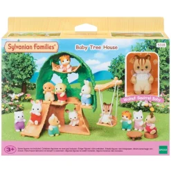 Sylvanian Families Munecas Y Peluches*Casa Del Arbol Para Bebes