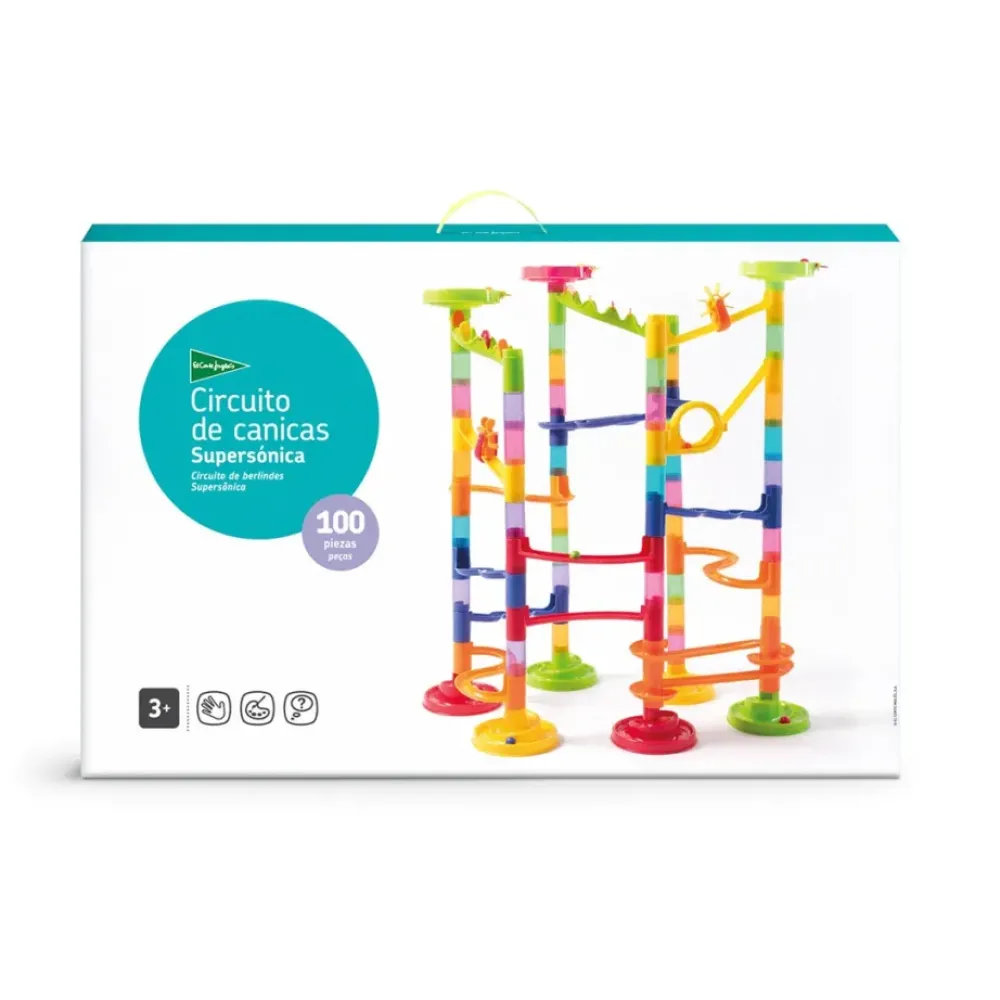 El Corte Inglés Juegos De Mesa*Circuito De Canicas Supersonica 100 Piezas El Corte Ingles