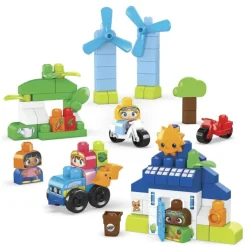Mega Bloks Preescolar*Ciudad Verde Casa Ecologica Construye Y Aprende Bloques De Construccion