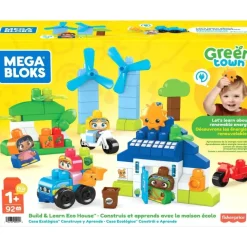 Mega Bloks Preescolar*Ciudad Verde Casa Ecologica Construye Y Aprende Bloques De Construccion