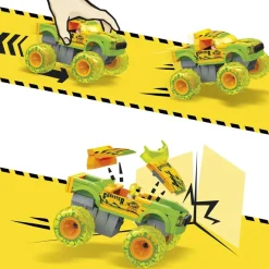 Mega Construx Puzzles Y Construcciones*Coche De Bloques De Construccion Coche Monster Trucks Gunkster Hot Wheels