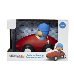 BANDAI Preescolar*Coche De Carreras Pocoyo Con Traccion