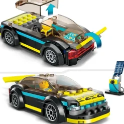 LEGO Puzzles Y Construcciones*Coche De Juguete Para Construir Deportivo Electrico Y Mini Figura De Piloto City