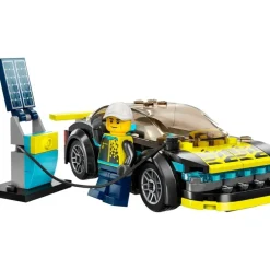 LEGO Puzzles Y Construcciones*Coche De Juguete Para Construir Deportivo Electrico Y Mini Figura De Piloto City