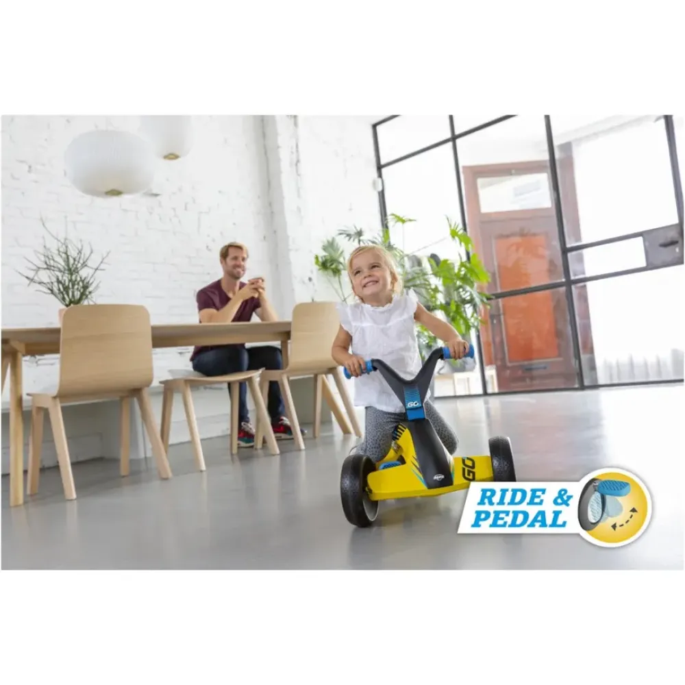 BERG Bicicletas, Correpasillos, Triciclos*Coche De Pedales Sparx Yellow Go²