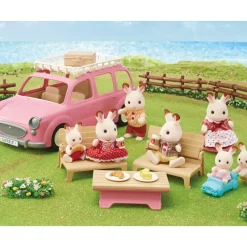 Sylvanian Families Munecas Y Peluches*Coche Monovolumen Picnic