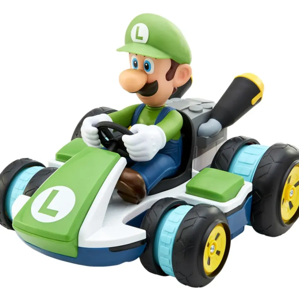 Jakks Pacific Coches, Circuitos Y Radiocontrol*Coche Teledirigido Luigi Que Realiza Giros De 360º Y Caballitos Nintendo Super Mario