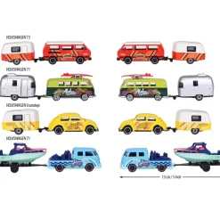 Majorette Coches, Circuitos Y Radiocontrol*Coche Volkswagen The Originals Trailer, 4 Surt.