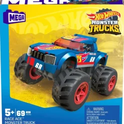 Hot Wheels Puzzles Y Construcciones*Conjuntos De Construccion Poderosos Monster Trucks De De Mega