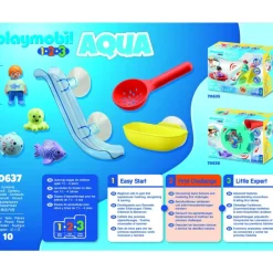 Playmobil Muñecos Articulados*Diversion En La Pesca Con Animales Del Mar 1.2.3 Aqua