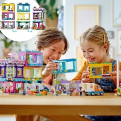 LEGO Puzzles Y Construcciones*Edificio De La Calle Principal, Casa De Munecas Modulable Con Fruteria, Peluqueria Y 7 Mini Figuras, Set Construccion De Heartlake City, Friends