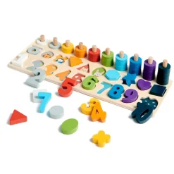 El Corte Inglés Preescolar*Encajables Aprendiendo A Contar Juguete De Madera El Corte Ingles