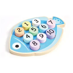 El Corte Inglés Preescolar*Encajables Numeros De Madera Sostenible Contando Escamitas El Corte Ingles