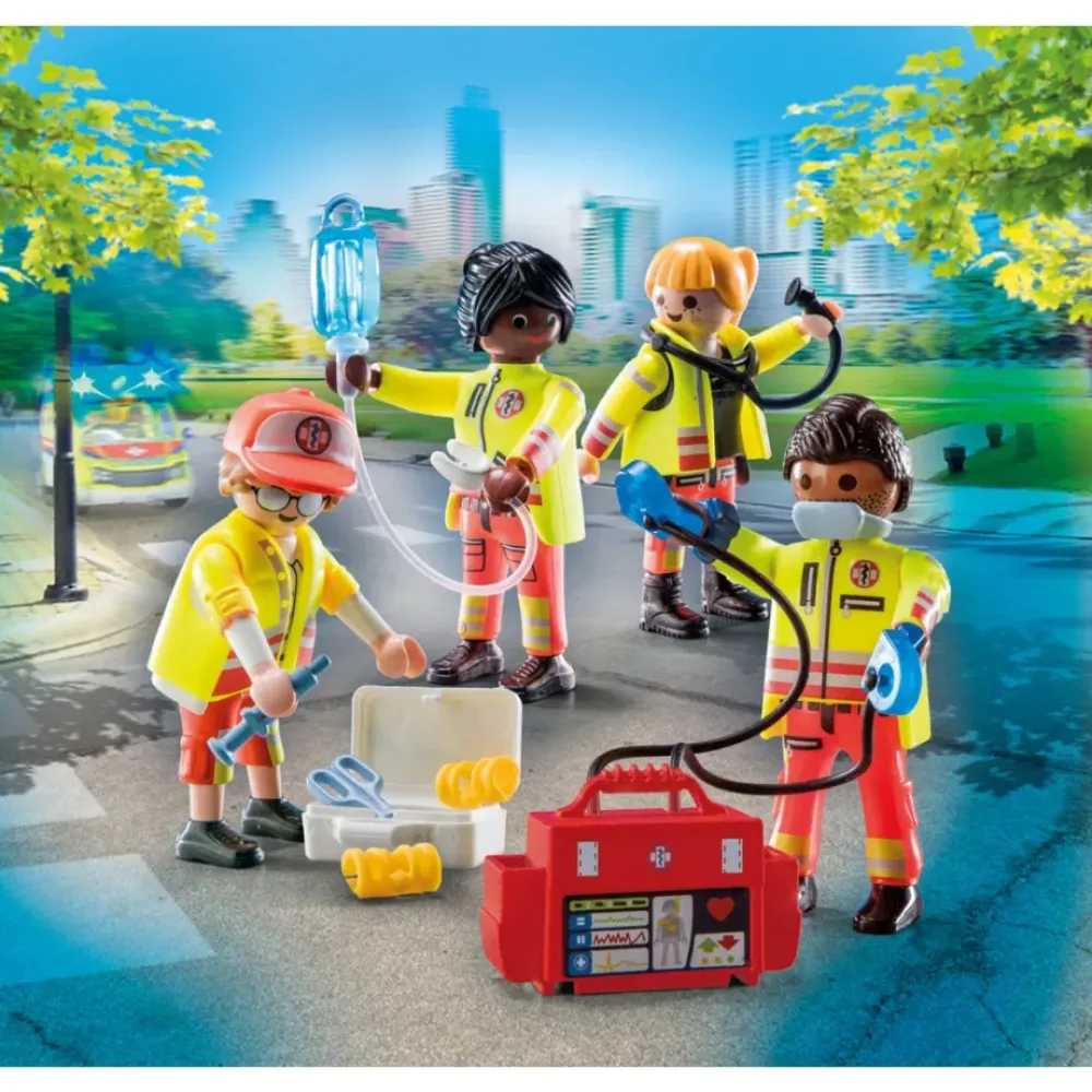 Playmobil Muñecos Articulados*Equipo De Rescate City Life