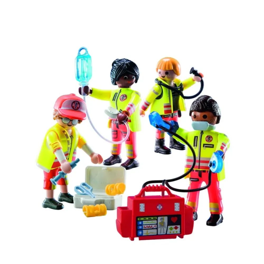 Playmobil Muñecos Articulados*Equipo De Rescate City Life