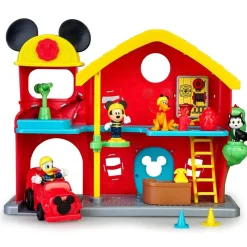 Famosa Preescolar*Estacion De Bomberos De Juguete Con Mickey Mouse, El Pato Donald, Figaro Y Pluto Disney