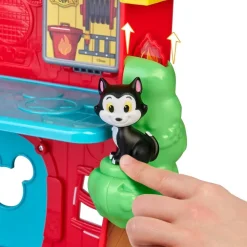 Famosa Preescolar*Estacion De Bomberos De Juguete Con Mickey Mouse, El Pato Donald, Figaro Y Pluto Disney