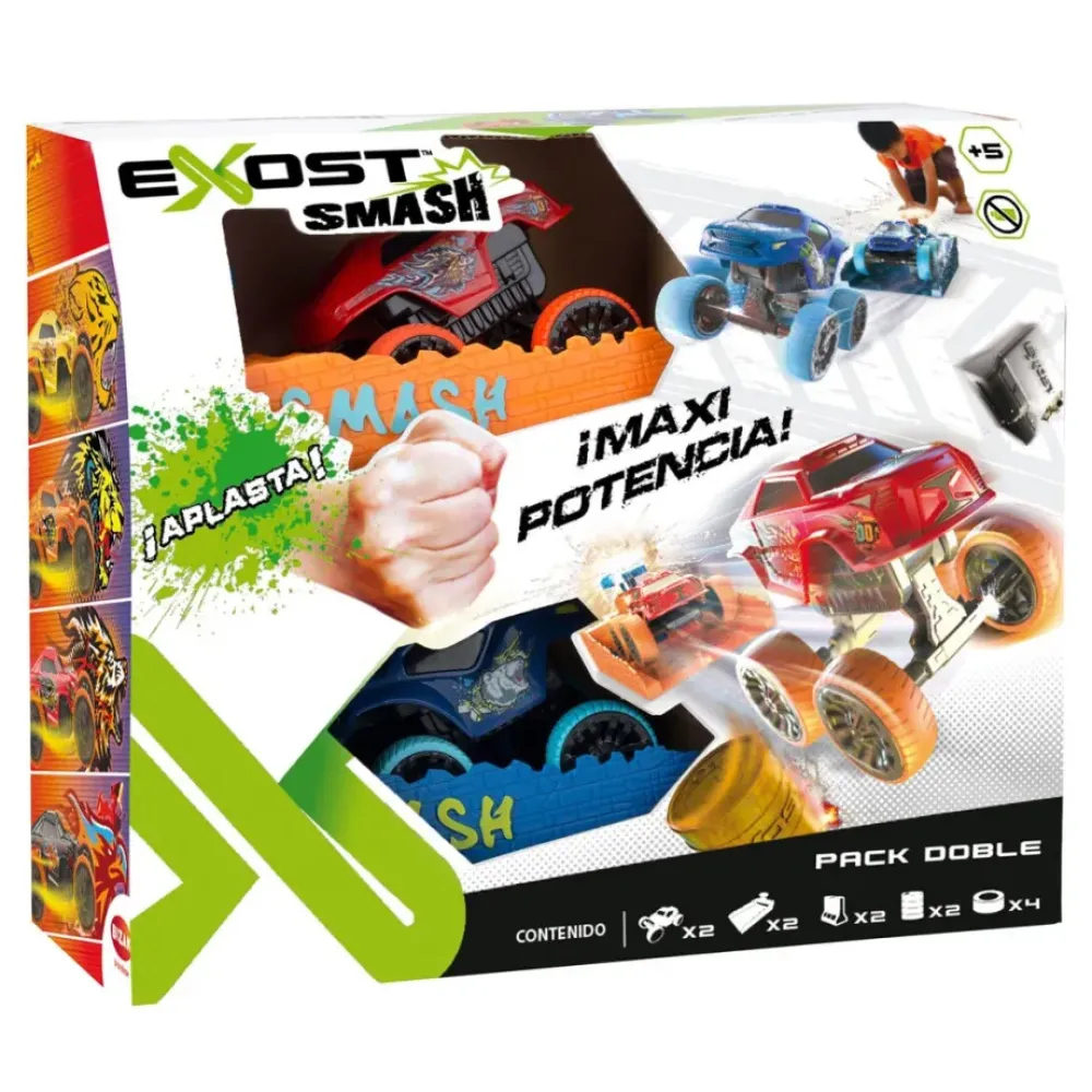 Bizak Coches, Circuitos Y Radiocontrol*Exost Smash N Go Pack Doble