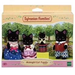 Sylvanian Families Munecas Y Peluches*Familia Gato Medianoche