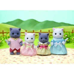 Sylvanian Families Munecas Y Peluches*Familia Gato Persa 4 Figuras