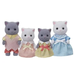Sylvanian Families Munecas Y Peluches*Familia Gato Persa 4 Figuras