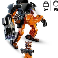 LEGO Puzzles Y Construcciones*Figura De Accion Para Construir Armadura Robotica De Rocket Guardianes De La Galaxia Marvel