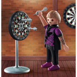 Playmobil Muñecos Articulados*Figura Jugador De Dardos Con Accesorios Special Plus