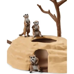 Schleich Muñecos Articulados*Figura Monticulo De Suricatas