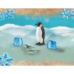 Playmobil Muñecos Articulados*Figura Pinguino Emperador Animales Wiltopia