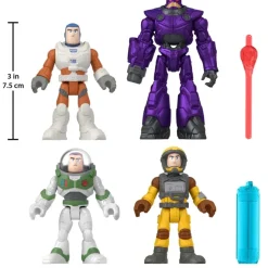 Imaginext Preescolar*Figuras De Juguete Multipack Buzz Viajero Del Tiempo Lightyear Mattel